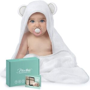 MiniBoo Organic Bamboo Hooded Baby Towel